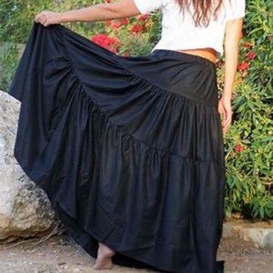 Boho Gypsy Tiered Hi-Low Skirt